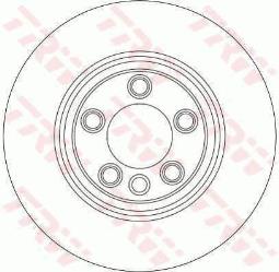 TARCZA HAM./PRZ/ VW TOUAREG 4.2-6.0 03- @350X34 /P/ TRW DF4305S