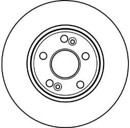 TARCZA HAM./PRZ/ RENAULT LAGUNA @280X24 TRW DF4109