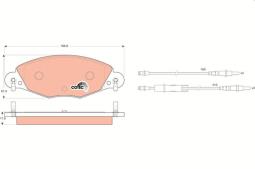 KLOCKI HAM./PRZ/ CITROEN C5 2,2HDI 01- TRW GDB1449