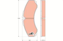 KLOCKI HAM./TYŁ/ IVECO /+P/ TRW GDB1345