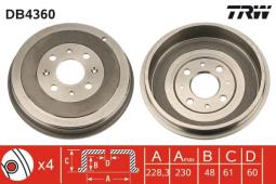 BĘBEN HAM.OPEL CORSA D /+ABS/ @228X48/  FIAT GRANDE PUNTO 05- TRW DB4360