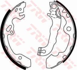SZCZĘKI HAM.FORD FOCUS 98- /203X38/ TRW GS8636