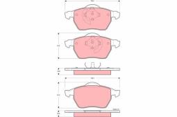 KLOCKI HAM./PRZ/ VOLVO S70 96- TRW GDB1429
