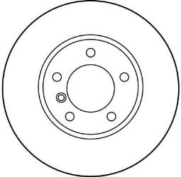 TARCZA HAM./PRZ/ BMW 5 96- @296X22 TRW DF2769
