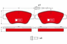 KLOCKI HAM./PRZ/ FIAT STILO 1,2-1,6 16V 01- TRW GDB1482DTE