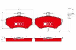 KLOCKI HAM./PRZ/                        AUDI A4 1994-08 TRW GDB1366DTE