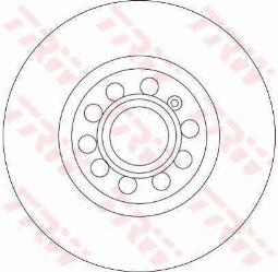 TARCZA HAM./PRZ/ AUDI A3 2,0TFSI 04- @312X25 TRW DF4464
