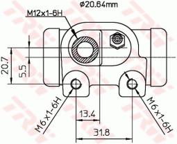 CYLINDEREK HAM.CITROEN ZX 92- @20,64 /L//LUCAS/ TRW BWF129