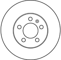 TARCZA HAM./PRZ/ SKODA OCTAVIA 1,4-1,6  @255,8X22 TRW DF2803