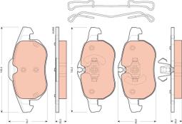 KLOCKI HAM./PRZ/ OPEL ASTRA 2,0T 05- TRW GDB1657