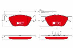 KLOCKI HAM./PRZ/                        ALFA ROMEO GTV 1995-05 TRW GDB1212DTE
