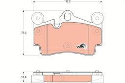 KLOCKI HAM./TYŁ/ AUDI Q7 06- /TOUAREG 02-/ /SYSTEM BREMBO/ TRW GDB1653