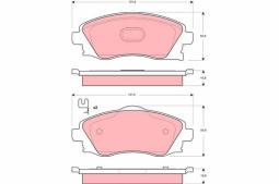 KLOCKI HAM./PRZ/ OPEL CORSA C 01- TRW GDB1411