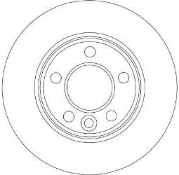 TARCZA HAM./TYŁ/ VW T5 @294x22 TRW DF4312