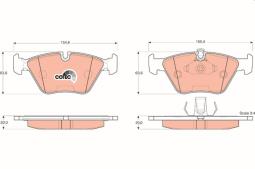 KLOCKI HAM./PRZ/ BMW 5 96-00 TRW GDB1404