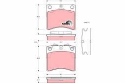 KLOCKI HAM./PRZ/ VW T4 15 /WENT./ TRW GDB791