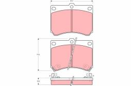 KLOCKI HAM./PRZ/ MAZDA 323 89- TRW GDB1029
