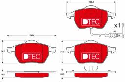 KLOCKI HAM./PRZ/                        AUDI A3 1996-03 TRW GDB1403DTE