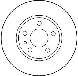 TARCZA HAM./TYŁ/ ALFA ROMEO 156 99-     @251X10 TRW DF1739