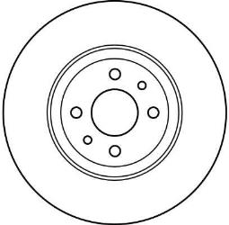 TARCZA HAM./PRZ/ FIAT MAREA 96- @284X22 /BRAVO 07-/ TRW DF2566