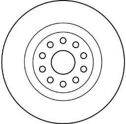 TARCZA HAM./PRZ/ LANCIA THESIS 02- @305X28 TRW DF4220
