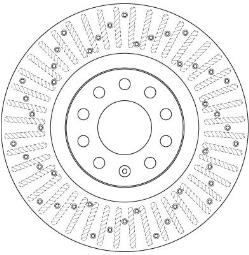 TARCZA HAM./PRZ/                        AUDI A4 04-08 TRW DF6189S