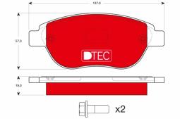 KLOCKI HAM./PRZ/                        CITROEN BERLINGO 1998- TRW GDB1464DTE
