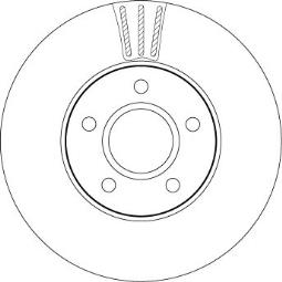 TARCZA HAM./PRZ/ FORD FOCUS II 04-      @278X25 TRW DF4465