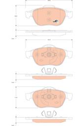 KLOCKI HAM./PRZ/ RENAULT MEGANE SCENIC  1,9CDTI 06- TRW GDB1823