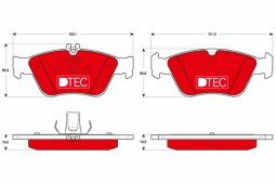 KLOCKI HAM./PRZ/                        MERCEDES BENZ C-CLASS 1993-01 TRW GDB1205DTE