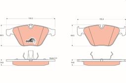 KLOCKI HAM./PRZ/ BMW 7 02- /E65/ TRW GDB1498