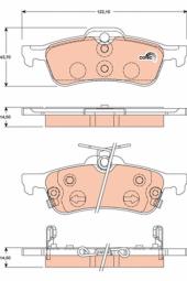 KLOCKI HAM./TYŁ/ TOYOTA YARIS 06- TRW GDB3458