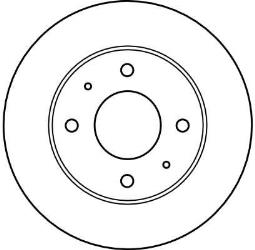 TARCZA HAM./PRZ/ MITSUBISHI GALANT 90-93@256X24 TRW DF4081