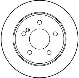 TARCZA HAM./TYŁ/ DB 124,190 @258X8,9 TRW DF2653