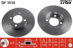 TARCZA HAM./PRZ/ VW @239X10 TRW DF1518