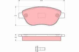 KLOCKI HAM./PRZ/ FIAT IDEA 1,9JTD 04- TRW GDB1591
