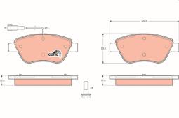 KLOCKI HAM./PRZ/ FIAT STILO 1,2-1,6 16V -1 TRW GDB1482