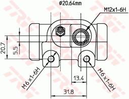 CYLINDEREK HAM.RENAULT CLIO 1,4 91- /P/ TRW BWF288
