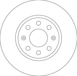 TARCZA HAM./PRZ/ OPEL CORSA 1,3CDTI 06- @257X22 TRW DF4796