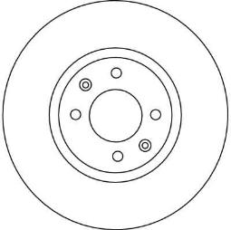 TARCZA HAM./PRZ/ CITROEN C5 01- @288X28 TRW DF4141