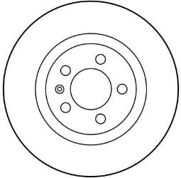 TARCZA HAM./PRZ/ SKODA OCTAVIA 1,9TDI   @280X22 TRW DF2804