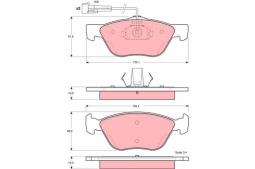 KLOCKI HAM./PRZ/ ALFA 156 1,6-1,8 98- TRW GDB1338