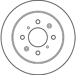 TARCZA HAM./TYŁ/ HONDA JAZZ 02- @239X9 TRW DF4191