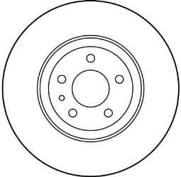 TARCZA HAM./PRZ/ ALFA ROMEO 147 1,6 00- @284X22 TRW DF1749