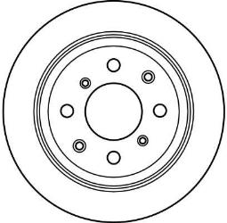 TARCZA HAM./TYŁ/ HONDA ACCORD 86-90 @239X10 TRW DF2646