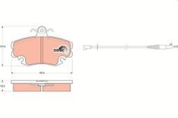 KLOCKI HAM./PRZ/ RENAULT 5-19 /LUCAS/ TRW GDB400