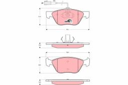 KLOCKI HAM./PRZ/ ALFA 146 99- TRW GDB1427