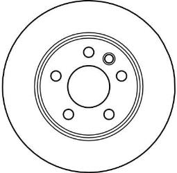 TARCZA HAM./TYŁ/ VW T4 96- @280X12 TRW DF4047