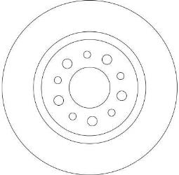 TARCZA HAM./TYŁ/ ALFA ROMEO 156 02-05   @276X10 TRW DF4440