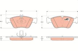 KLOCKI HAM./PRZ/ DB W210 95- /E/        2,0E-3,0D TRW GDB1205